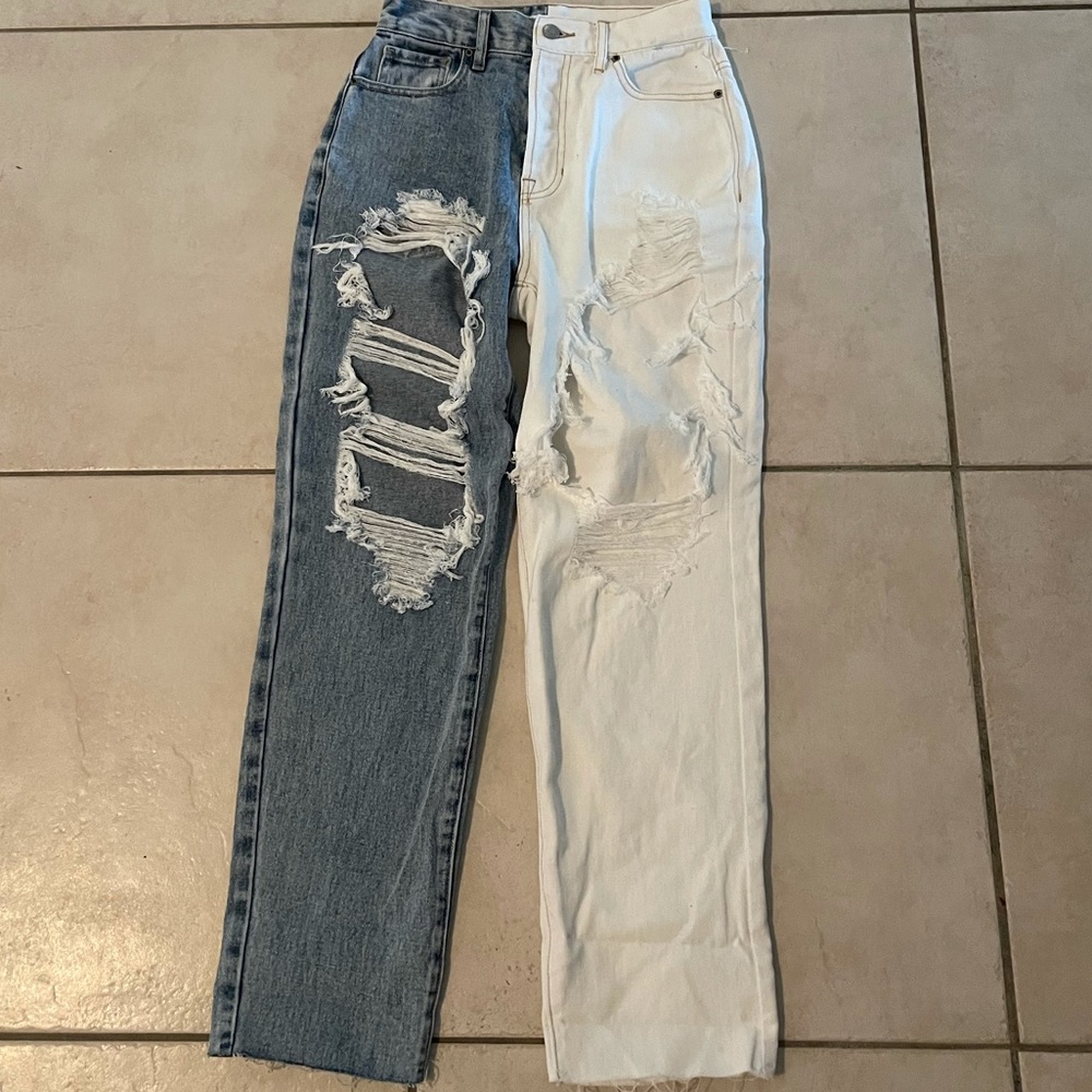 pacsun high rise straight leg jeans